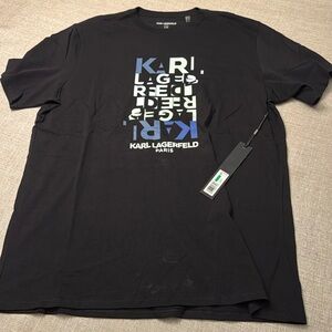 Karl Lagerfeld Paris Men’s / Black Graphic Logo T-SHIRT / NWT